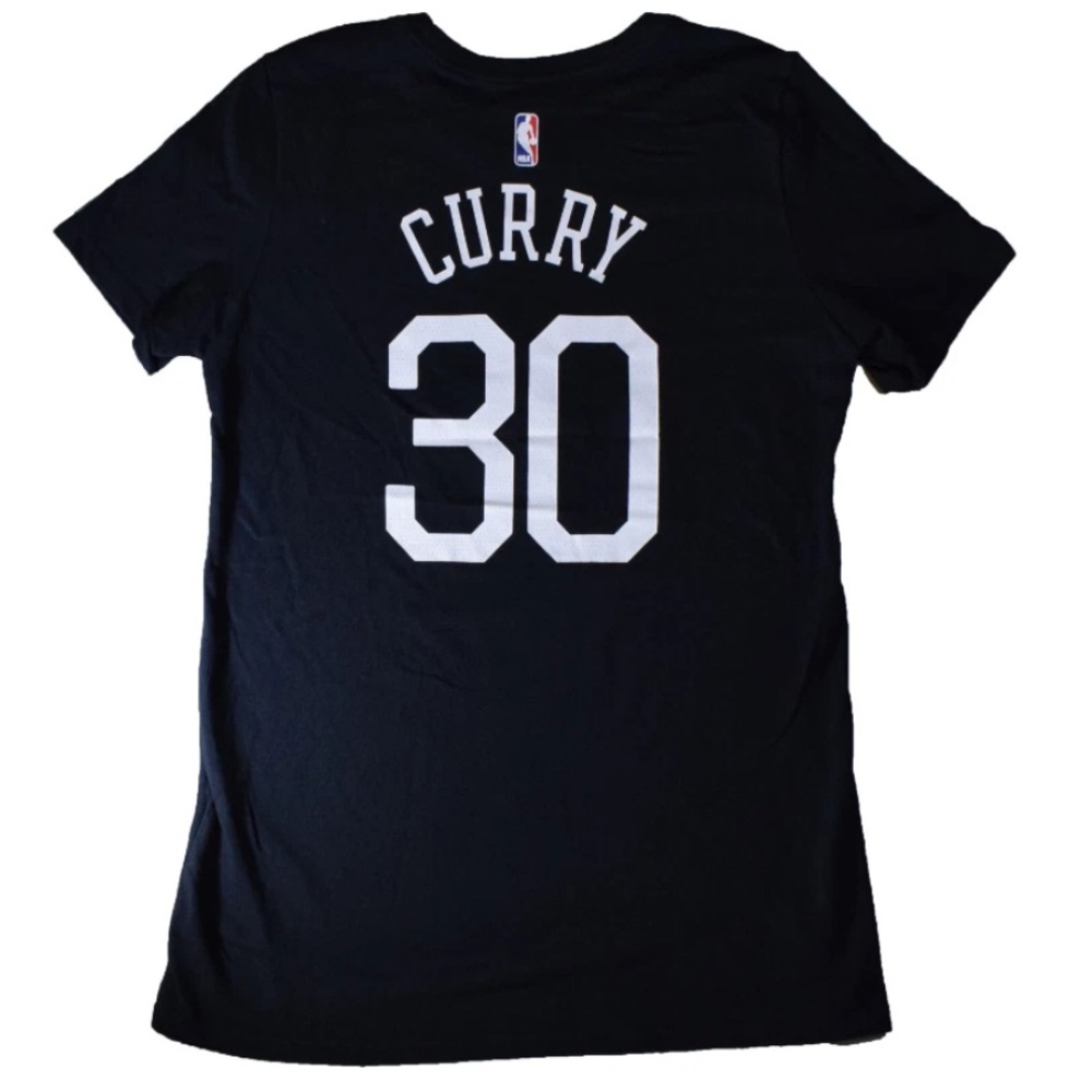 Nike GSW Black Steph Curry Fan Tee | 'The Town' Graphic 30 - Women’s Medium